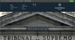 Desktop Screenshot of cazorlaabogados.com